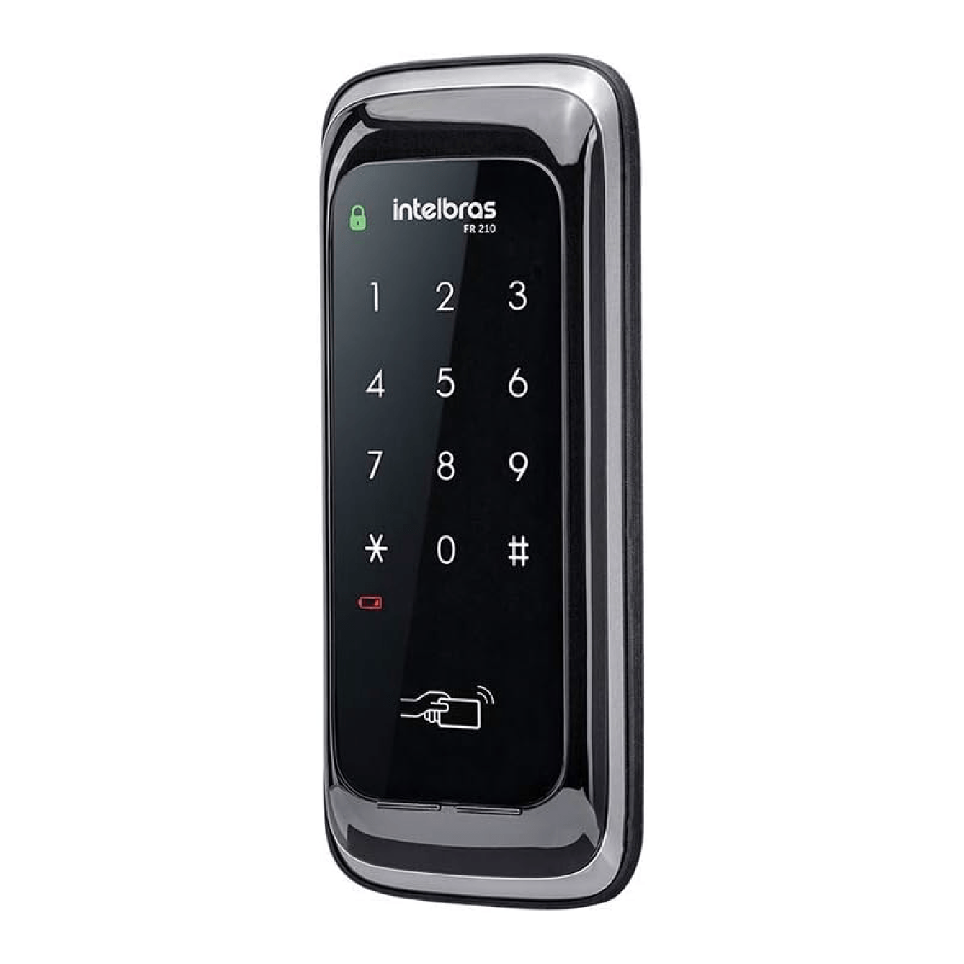 Fechadura Digital Para Portas de Correr de Sobrepor FR 210 Preta Intelbras