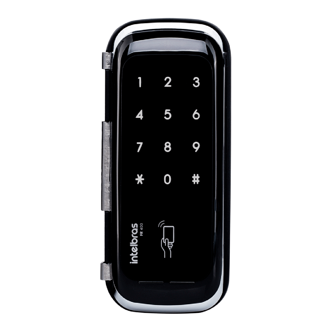 Fechadura Digital Para Portas de Vidro FR 400 Preta Intelbras